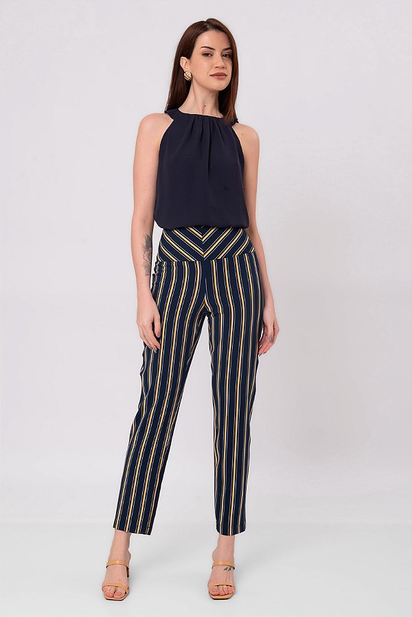 CALÇA SKINNY DORIS AZUL MARINHO