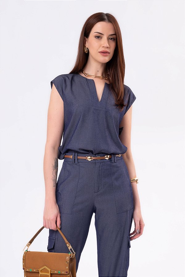 BLUSA DENIM JÚLIA