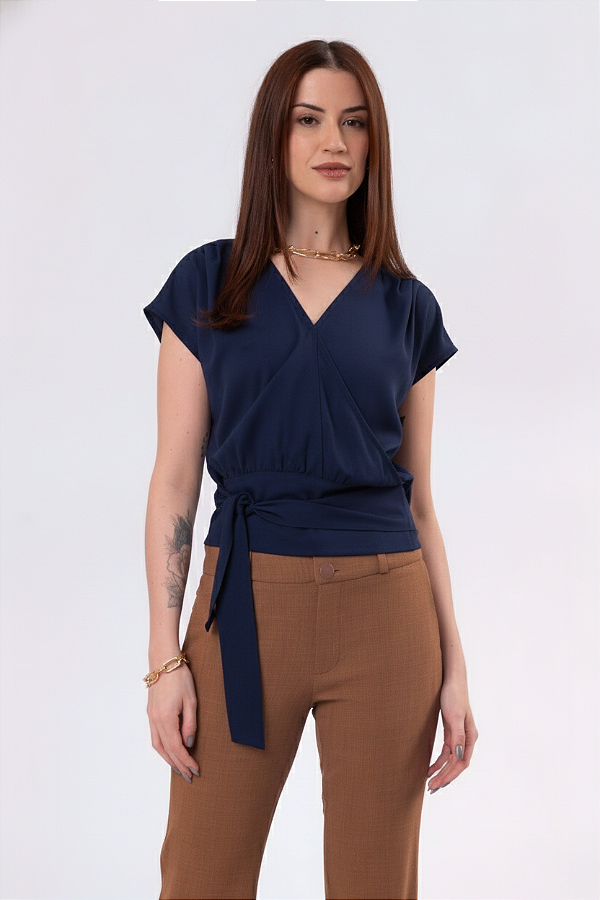 BLUSA ANALICE AZUL MARINHO