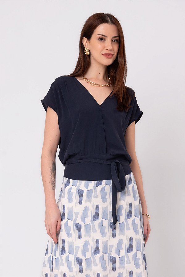 BLUSA SIENA AZUL MARINHO