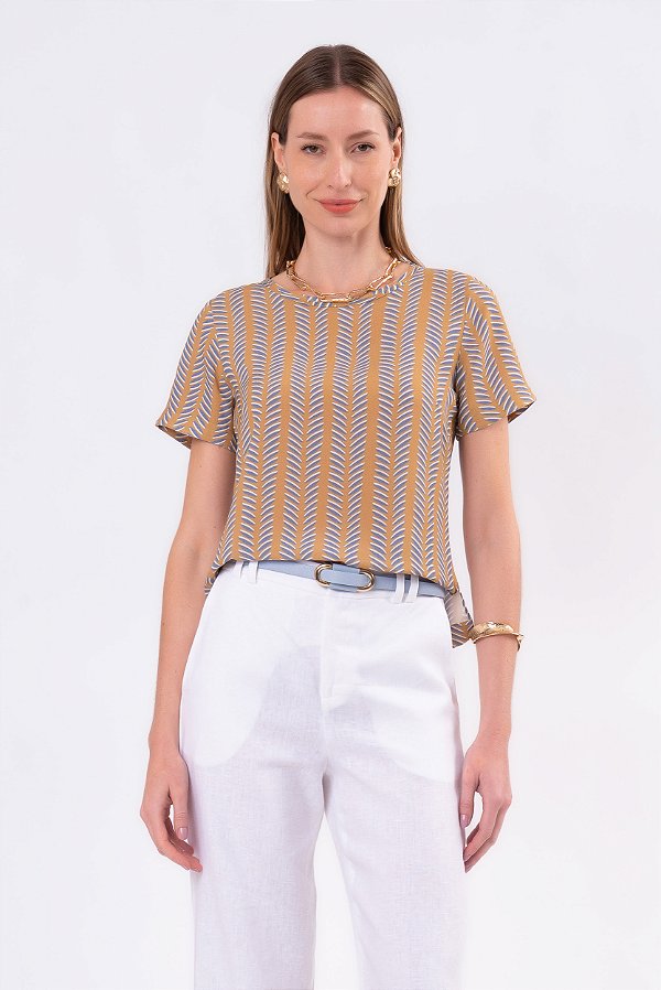 BLUSA VIBRAÇÃO OCRE