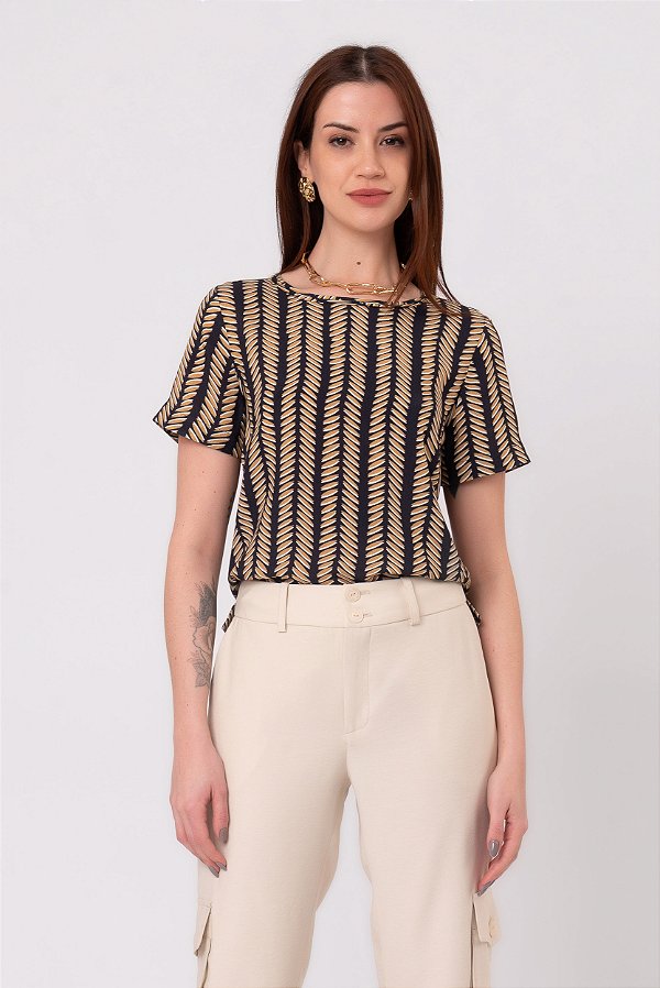 BLUSA VIBRAÇÃO MARINHO