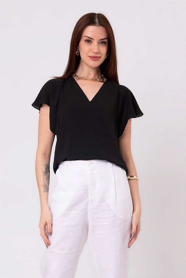 BLUSA VIRGINIA PRETO