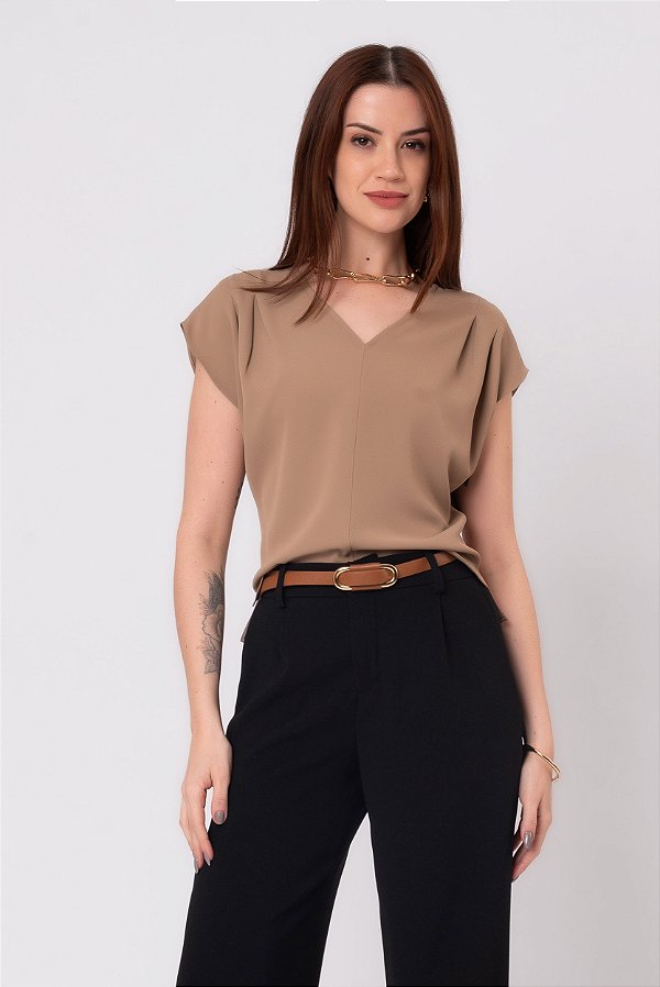 BLUSA ISABELA LIGHT BROWN