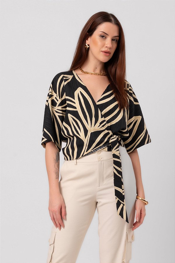 BLUSA NATUREZA ESTAMPADA
