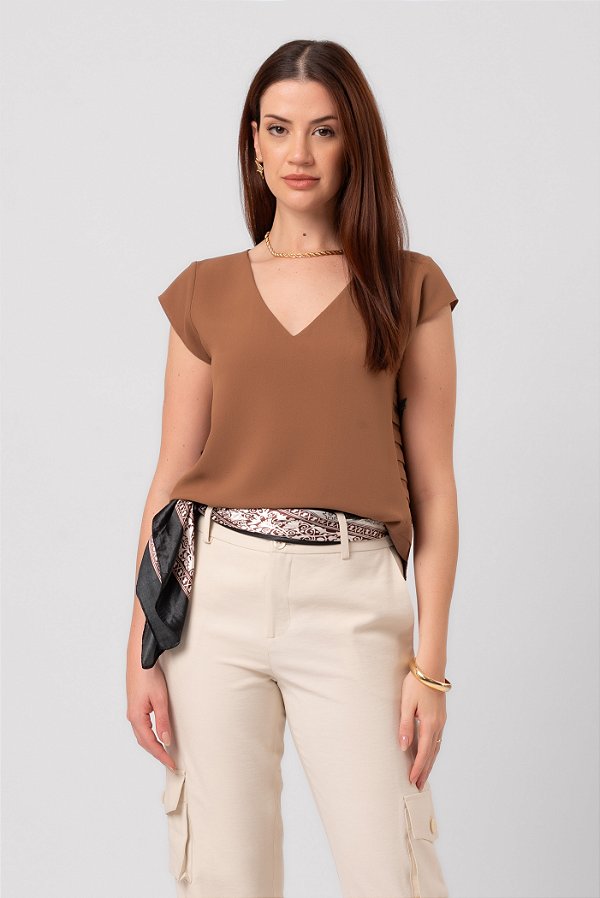 BLUSA MANUELA SUMMER BROWN