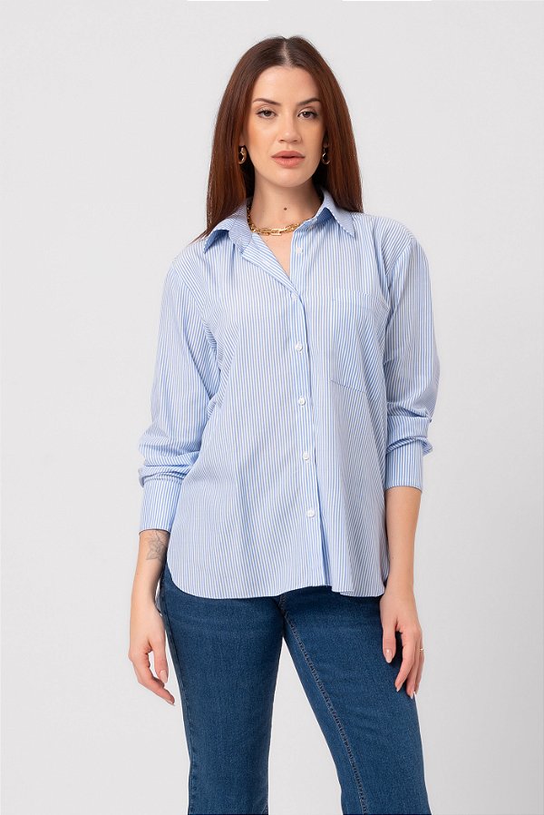 CAMISA BLUE LISTRAS