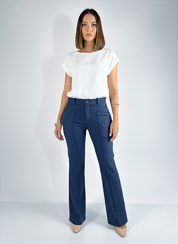 CALÇA FLARE CLASSIC STEEL BLUE