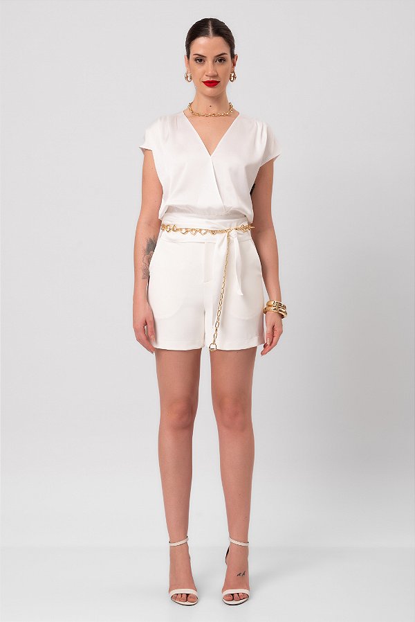 SHORT CREPE OLÍVIA OFF WHITE