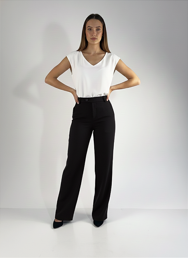 CALÇA RETA CLASSIC PRETO