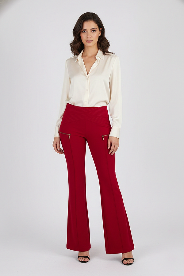 CALÇA SHOPIA CREPE SCARLET