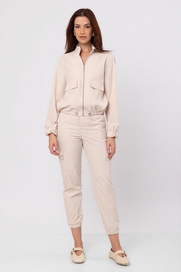 CALÇA TECH MINIMAL BEGE