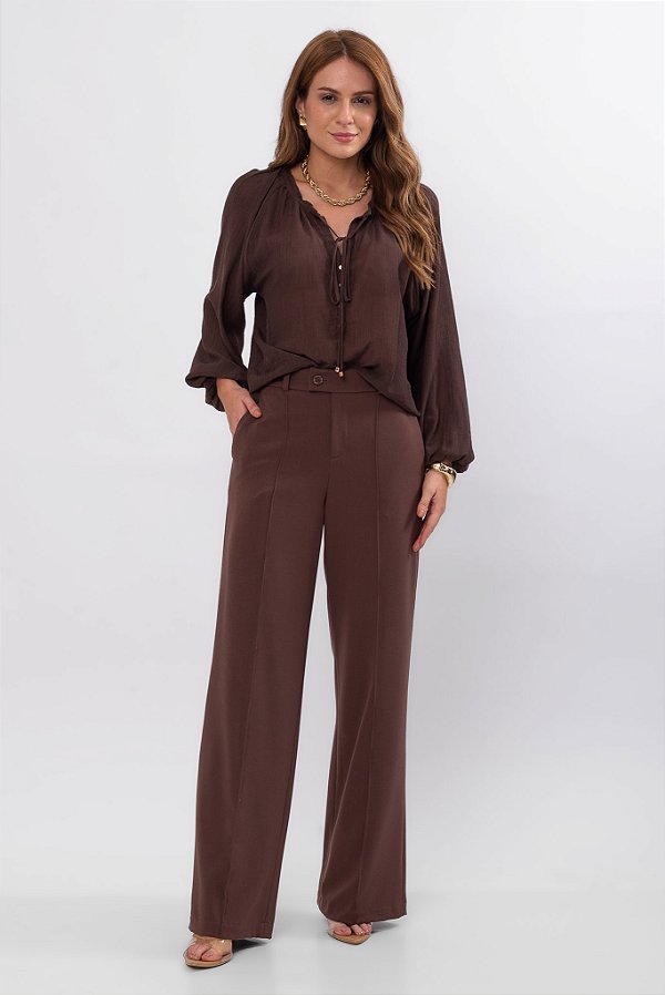 CALÇA RETA HELOÍSA CACAU