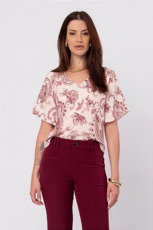 BLUSA MANGA CURTA NOSTALGIC