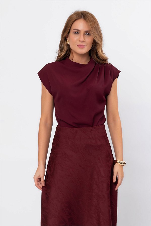 BLUSA GABRIELA BURGUNDY