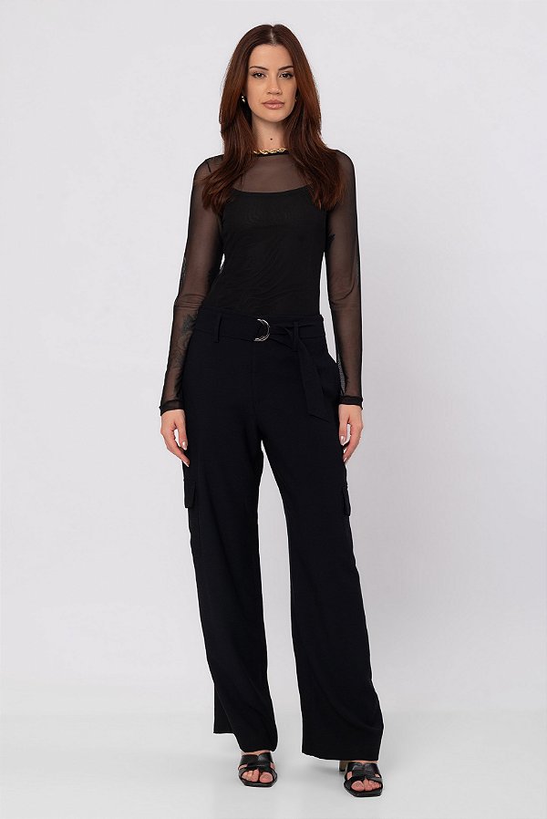 CALÇA CARGO STELLA PRETO