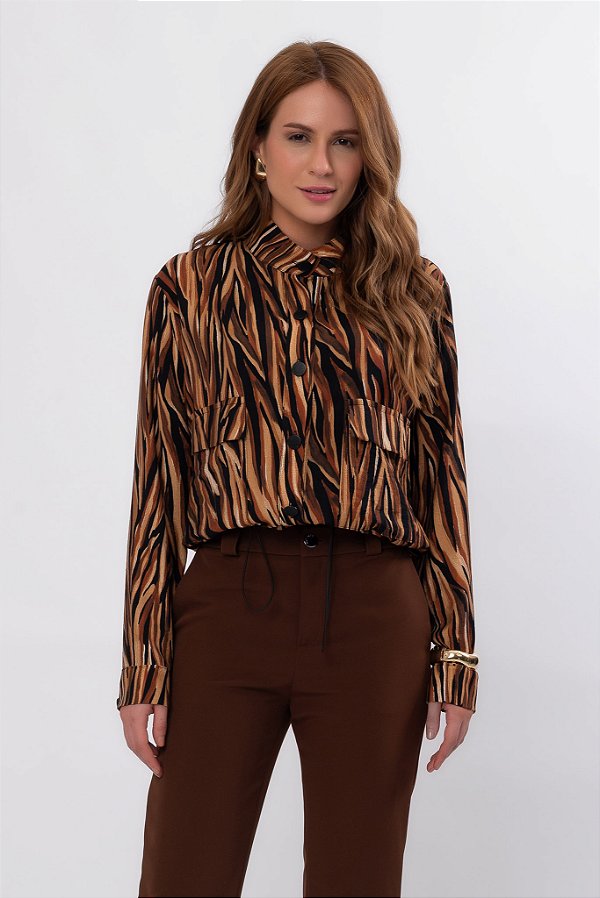 JAQUETA NEW NEUTRAL ESTAMPADA