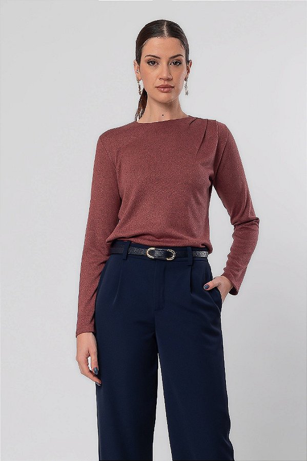 BLUSA MANGA LONGA PREGAS MALU NOSTALGIC ROSE