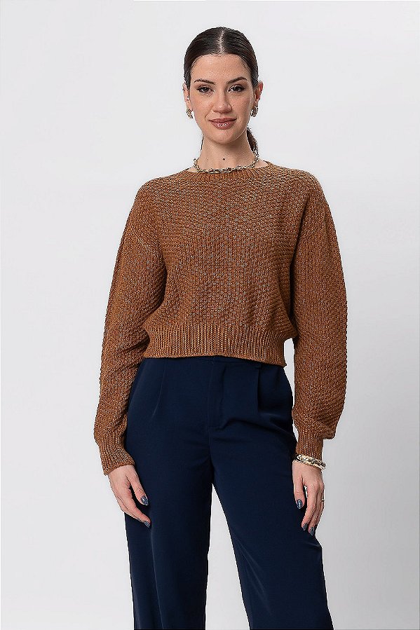 BLUSA TRICOT LIA RUSTIC CARAMEL