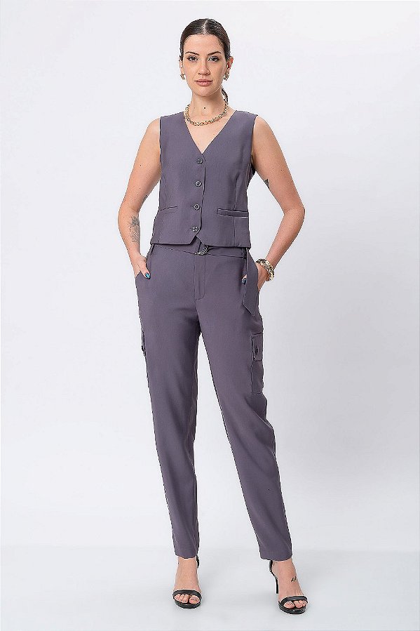 CALÇA SLIN DORIS ROBUST GREY