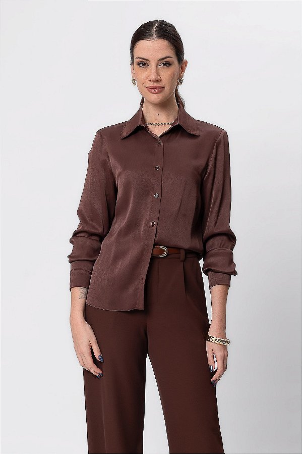 CAMISA LARA CHOCOLATE SAUCE