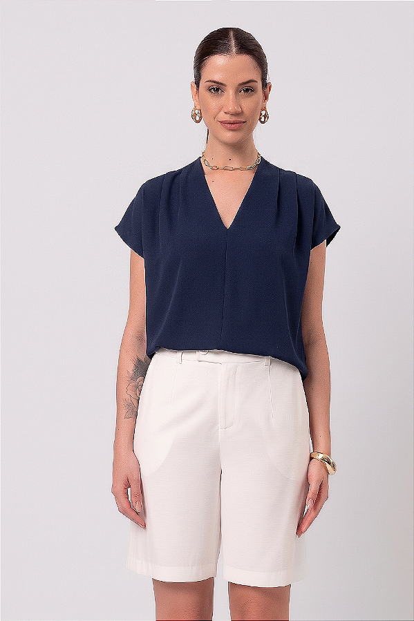 BLUSA MAYA AZUL MARINHO