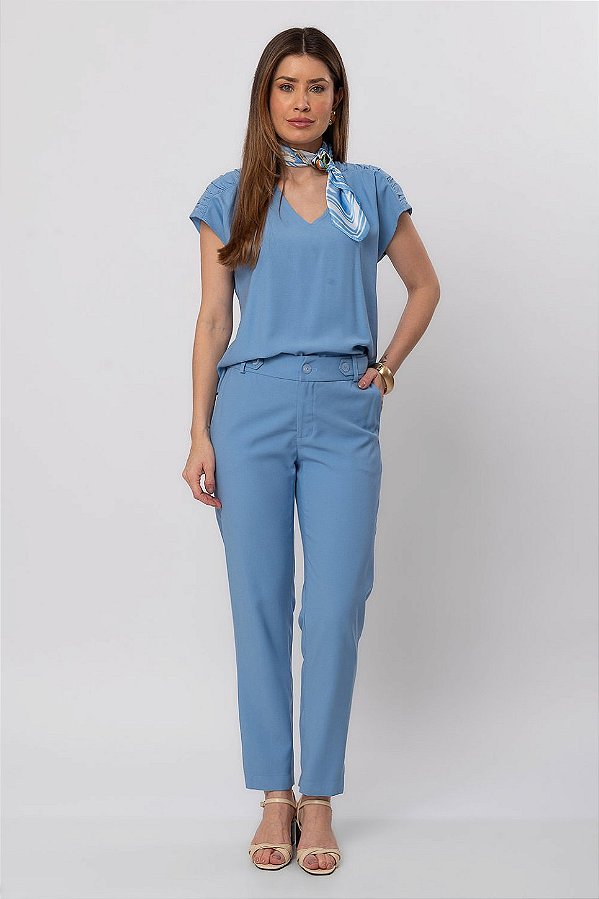 CALÇA SLIM MARINA ETERNAL BLUE