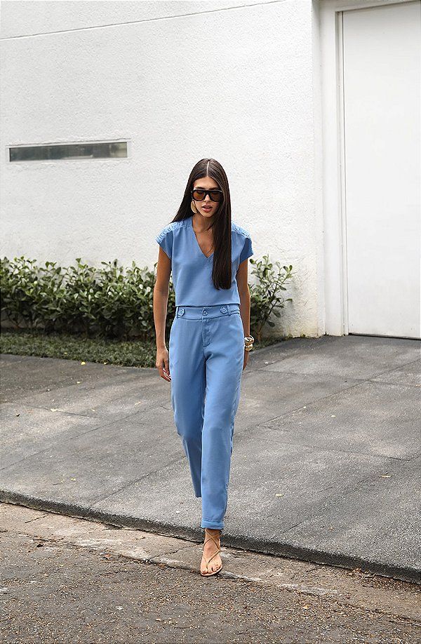 CALÇA SLIM MARINA ETERNAL BLUE