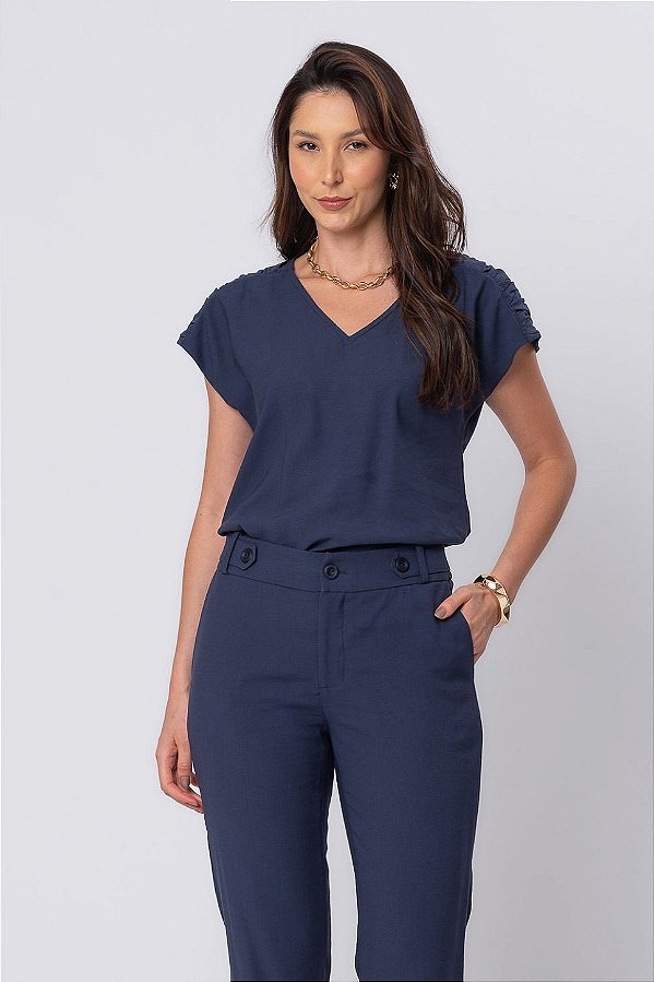 BLUSA MARINA AZUL MARINHO