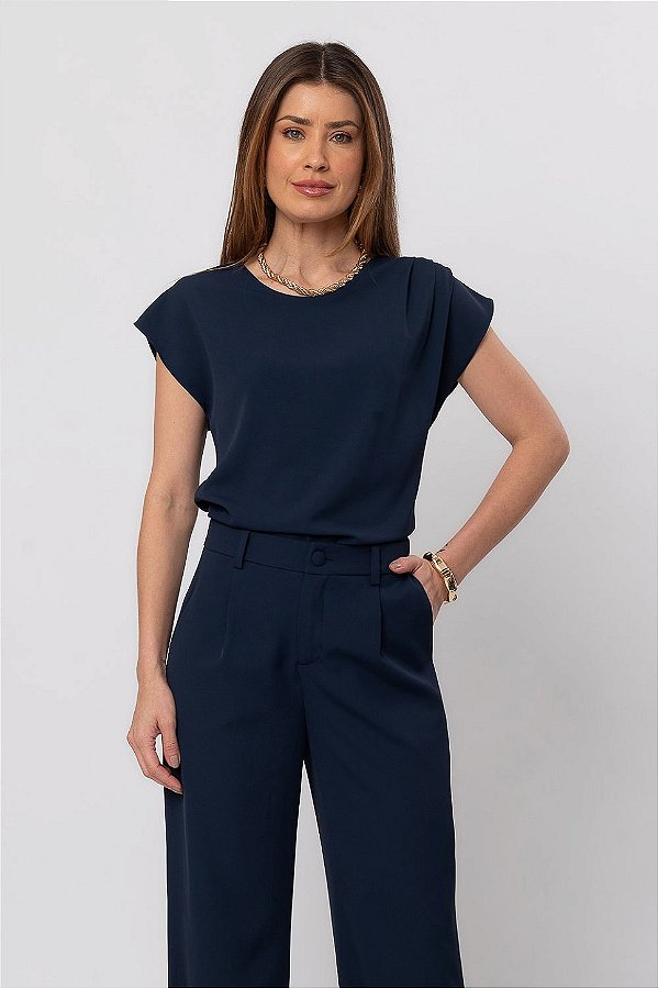 BLUSA LUMA AZUL MARINHO