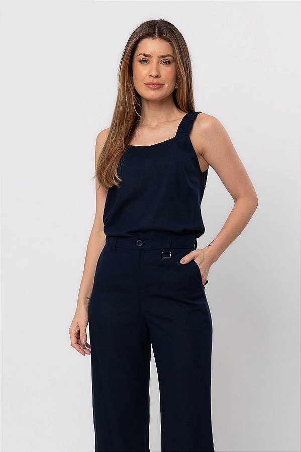 REGATA LINEN FLORA AZUL MARINHO