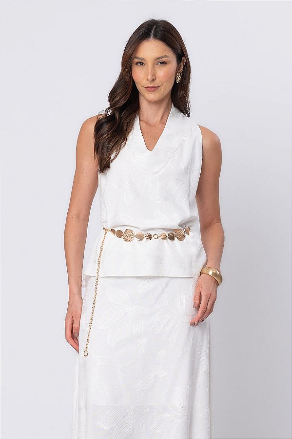 REGATA BORDADA SARAH OFF WHITE