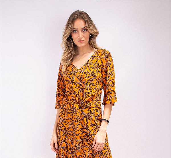 BLUSA FEMININA ESTAMPADA BOSSA