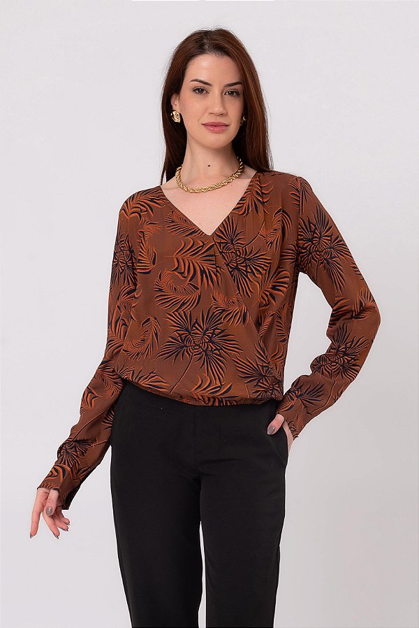 BLUSA CACHECOEUR VALENTINA ESTAMPADA