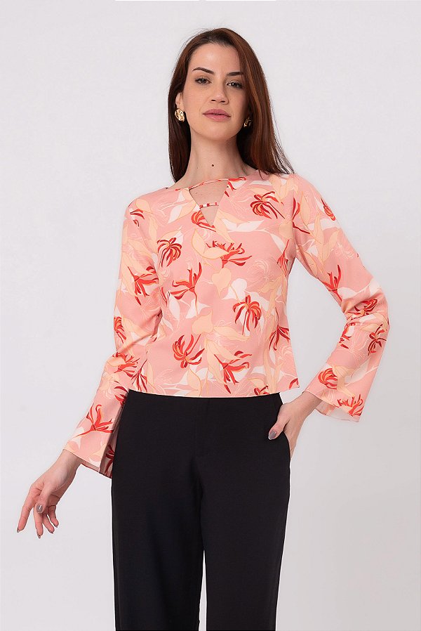 BATA AURORA FLORAL CREPE