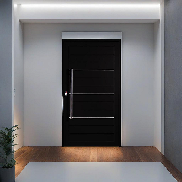 Porta Pivotante de Alumínio - Linha Premium