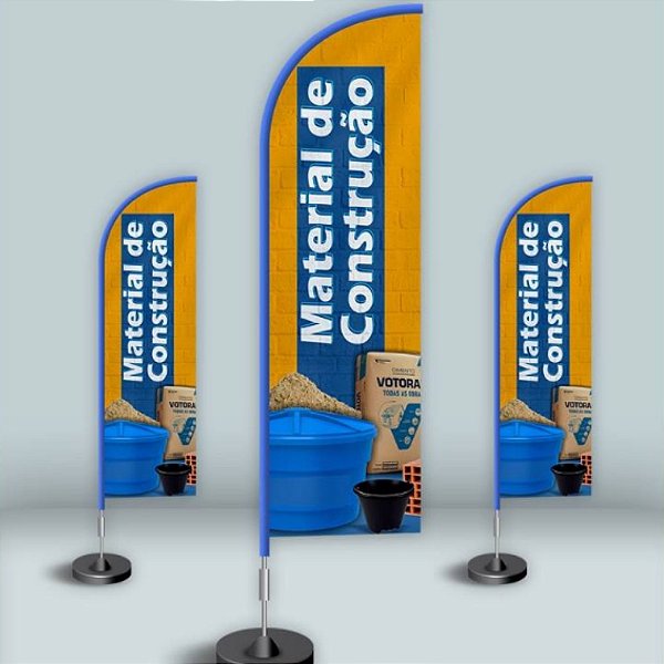Kit Wind Banner Dupla Face Personalizado.