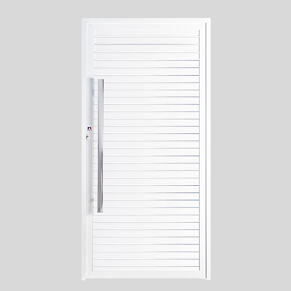 Portão Ripado de Alumínio com Puxador