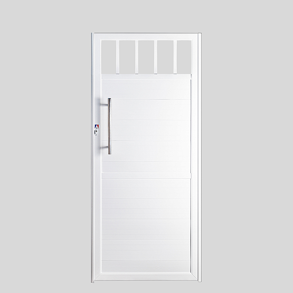OFERTA: Portão Lambri de Alumínio Branco