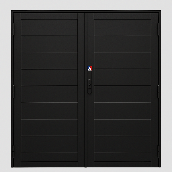 Porta Lambri 2 folhas, Preta - Linha Suprema