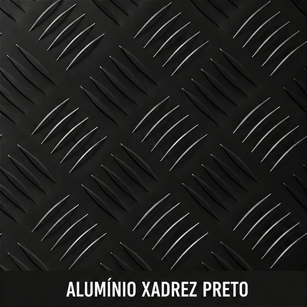 Chapa de Alumínio 2000 x 1000 x 1,5 mm - Branca ou Preta