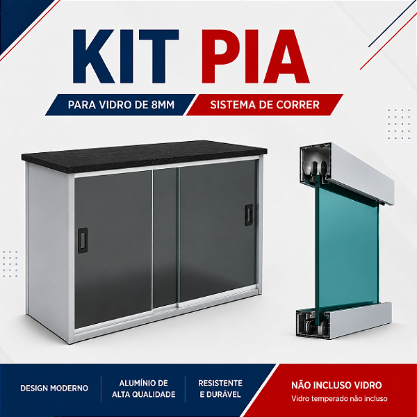 Kit Pia para Instalação (sem vidro)
