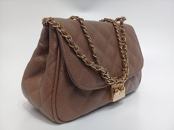 Bolsa matelasse   capuccino