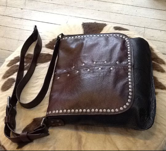 Bolsa carteiro em couro
