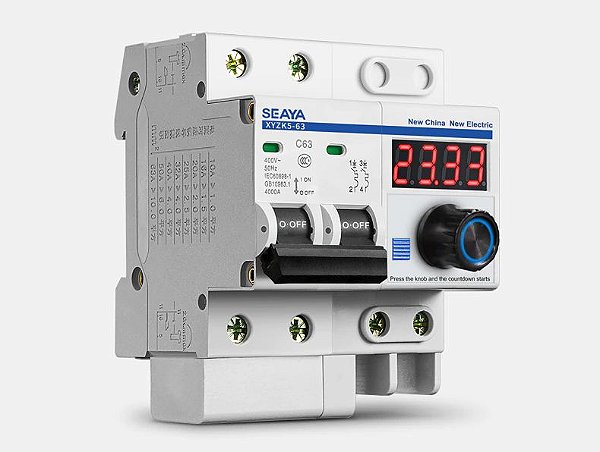 Disjuntor 40A  inteligente de contagem regressiva automático com função memória