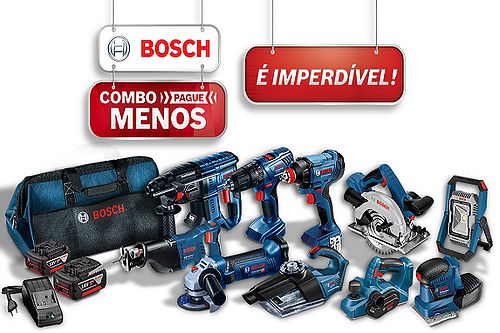 Super combo Bosch 10 ferramentas (14 intens) imperdível bateria 18v