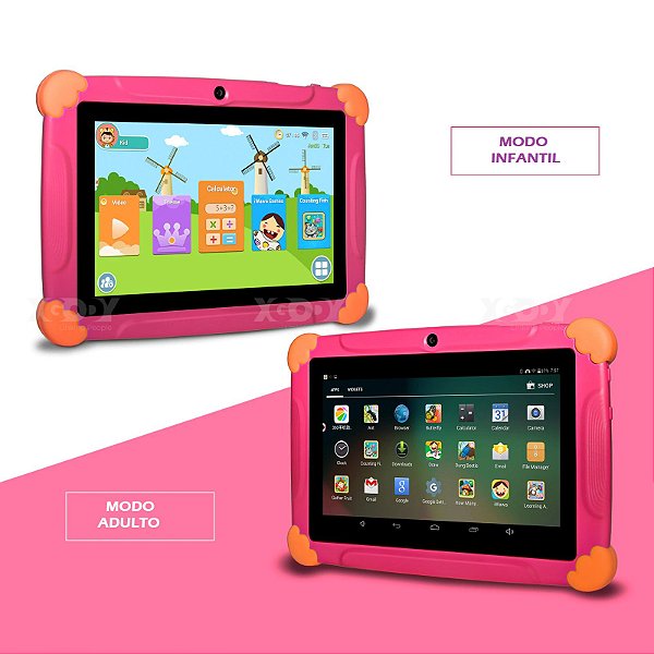 Tablet 7 Polegada tela android 8.10 (Módulo Adulto/ infantil)
