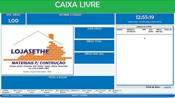 Sistema Pdv, Controle De Estoque, Vendas, em Access,