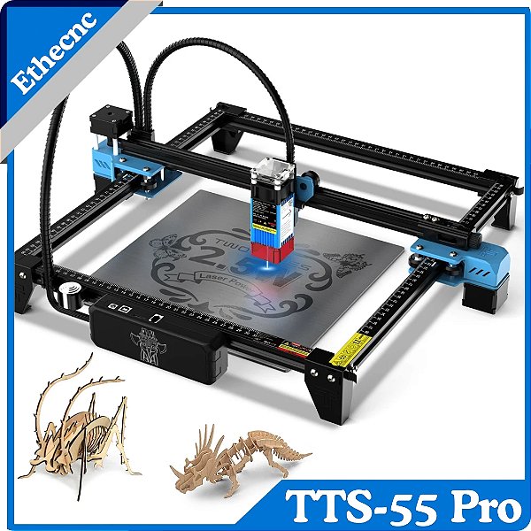 Máquina de Gravação a Laser 40Wts - CNC para Vidro, Metal, Madeira, Couro e Acrílico