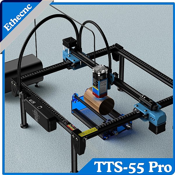 Máquina de Gravação a Laser 80Wts - CNC para Vidro, Metal, Madeira, Couro e Acrílico